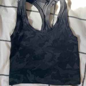 Lululemon cropped Y-flow tank